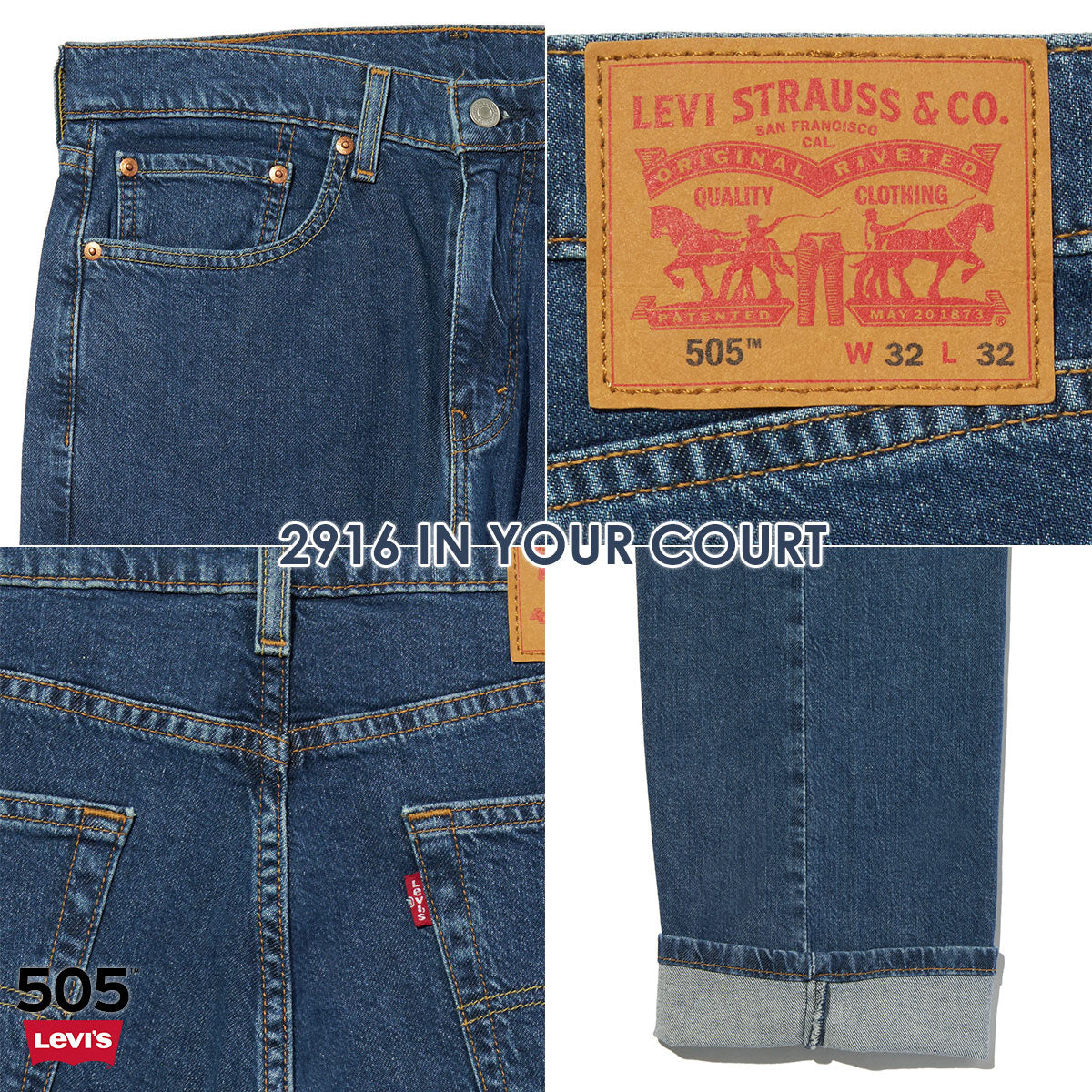リーバイス 505 Levi's ストレッチ レギュラー ストレート デニム ジーンズ