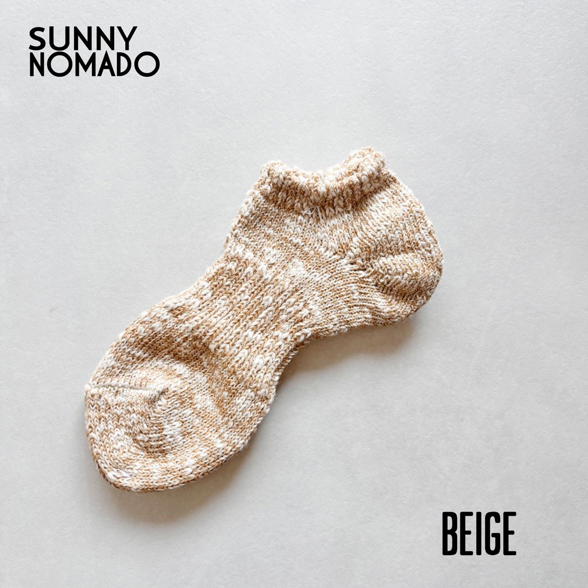SUNNY NOMADO サニーノマド 靴下 スニーカーソックス 天然素材で短い丈の麻の靴下 TM62S-231 短い靴下 SUMMER HEMP SOCKS メンズ レディース