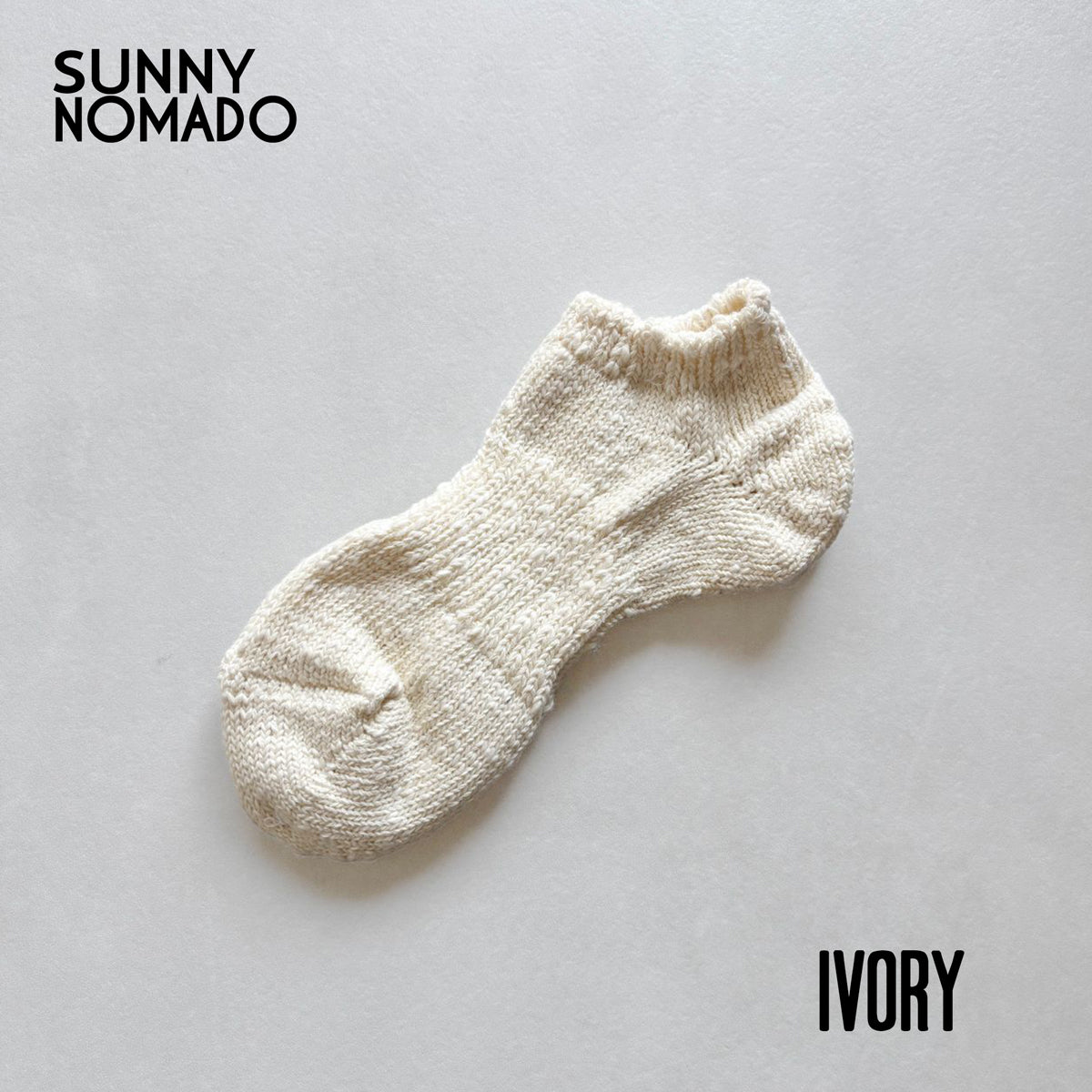 SUNNY NOMADO サニーノマド 靴下 スニーカーソックス 天然素材で短い丈の麻の靴下 TM62S-231 短い靴下 SUMMER HEMP SOCKS メンズ レディース