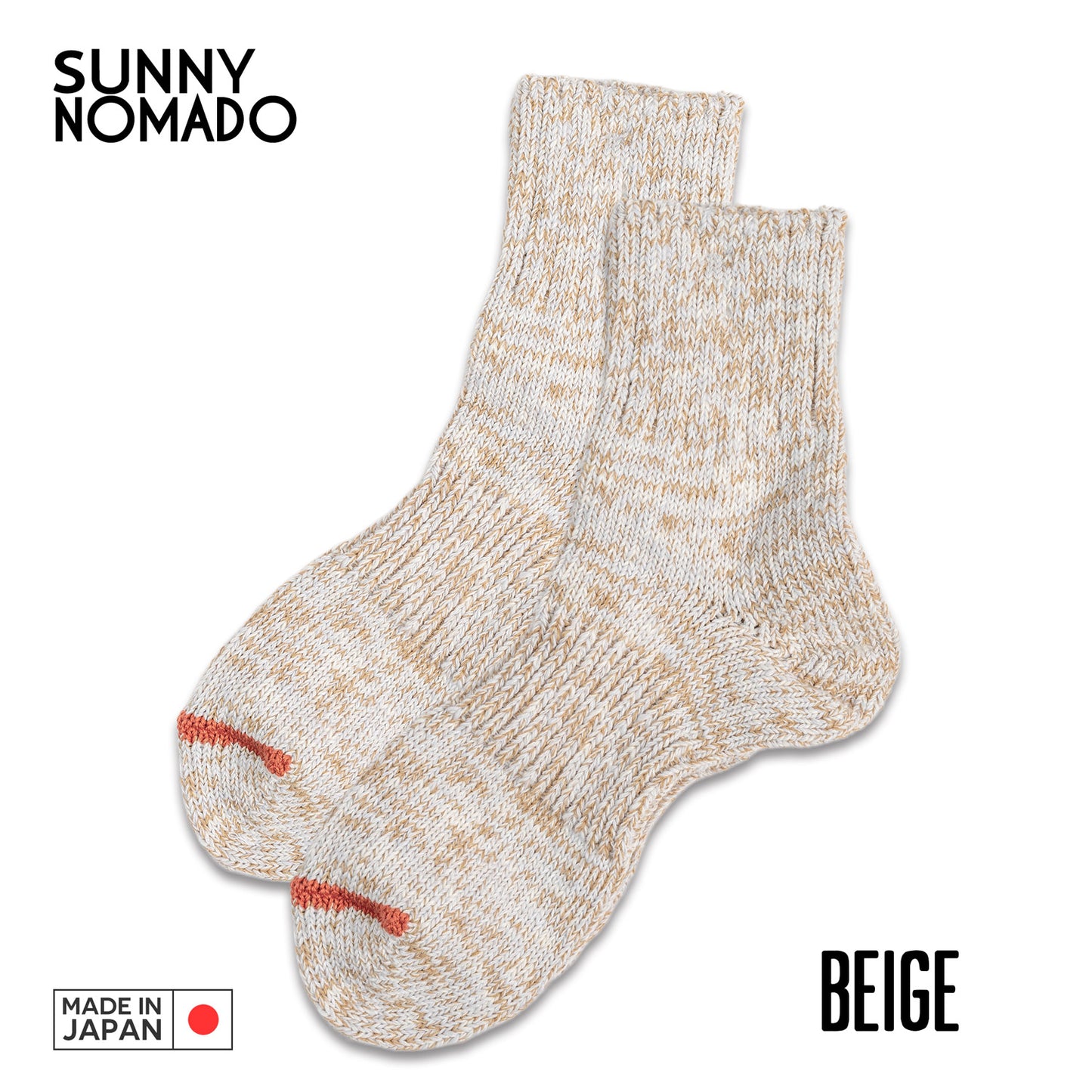 SUNNY NOMADO サニーノマド 靴下 スニーカーソックス Slub yarn Hemp socks TM52S-210 短い靴下 メンズ レディース