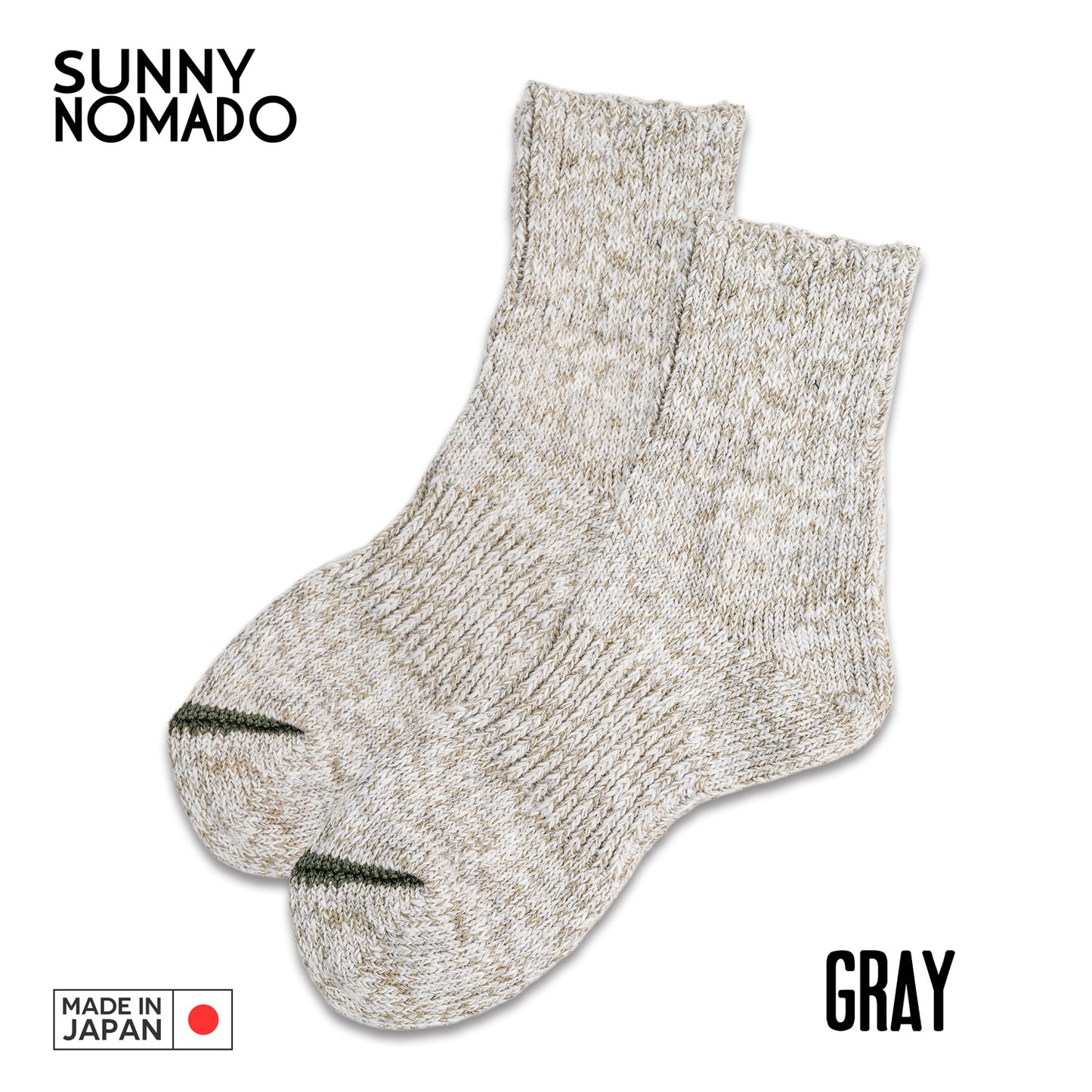 SUNNY NOMADO サニーノマド 靴下 スニーカーソックス Slub yarn Hemp socks TM52S-210 短い靴下 メンズ レディース
