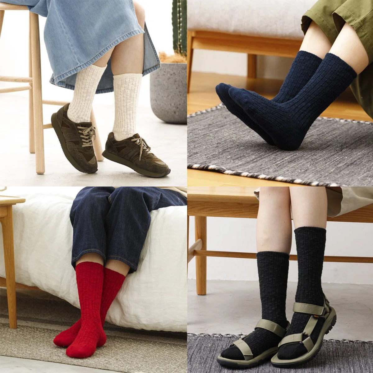 rasox ラソックス 後継ブランド 靴下 ソックス ビッグスラブコットンクルー コンフィハウス コンフィーハウス COMFY HOUSE 定番 メンズ レディース