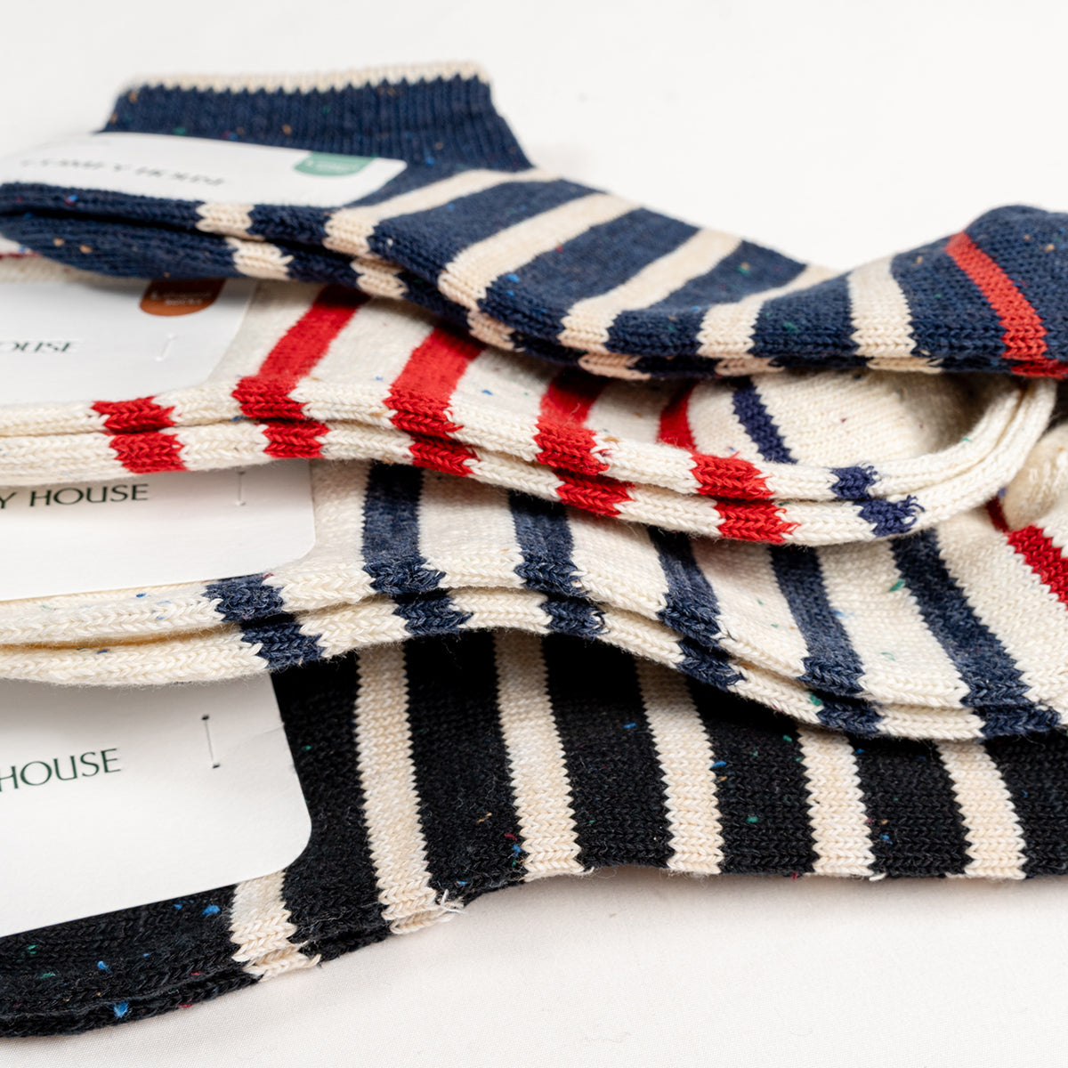 rasox ラソックス 後継ブランド 靴下 ソックス コットンネップボーダースニーカー コンフィハウス コンフィーハウス COMFY HOUSE 定番 メンズ レディース